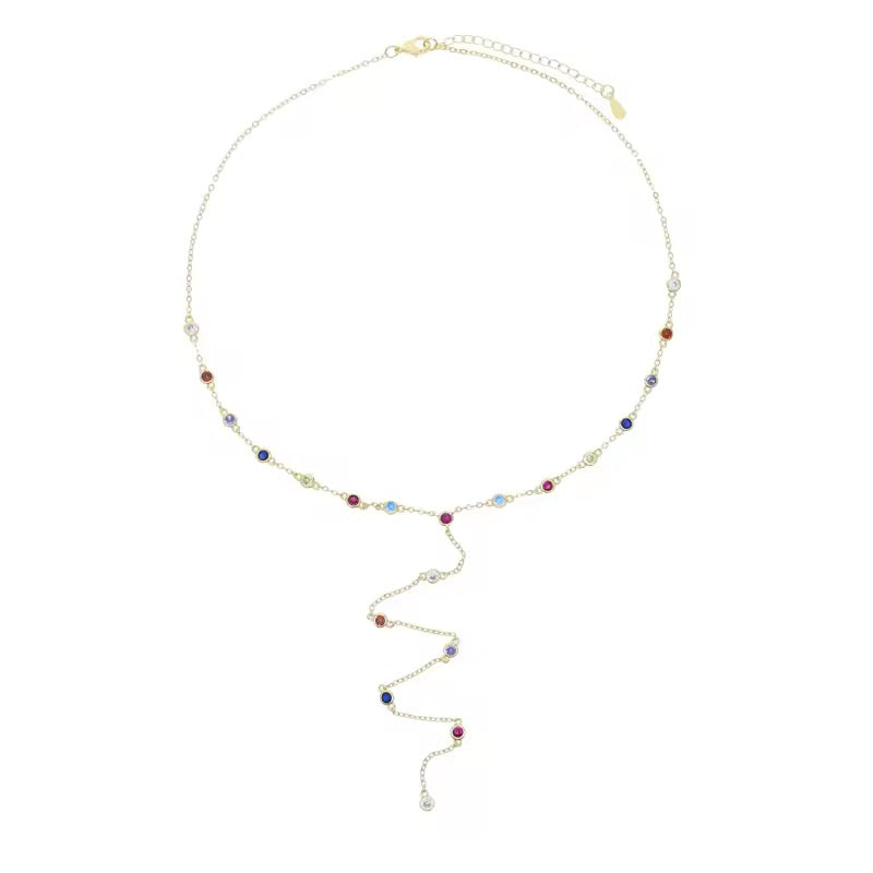 Rainbow Drop Necklace