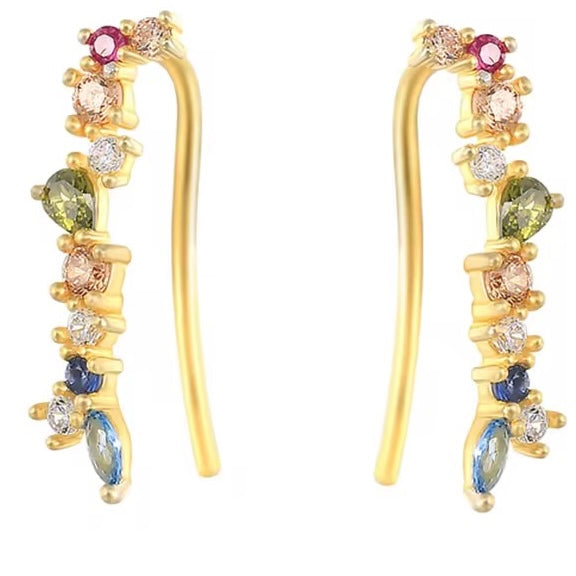 Multicolored Sweep Earrings