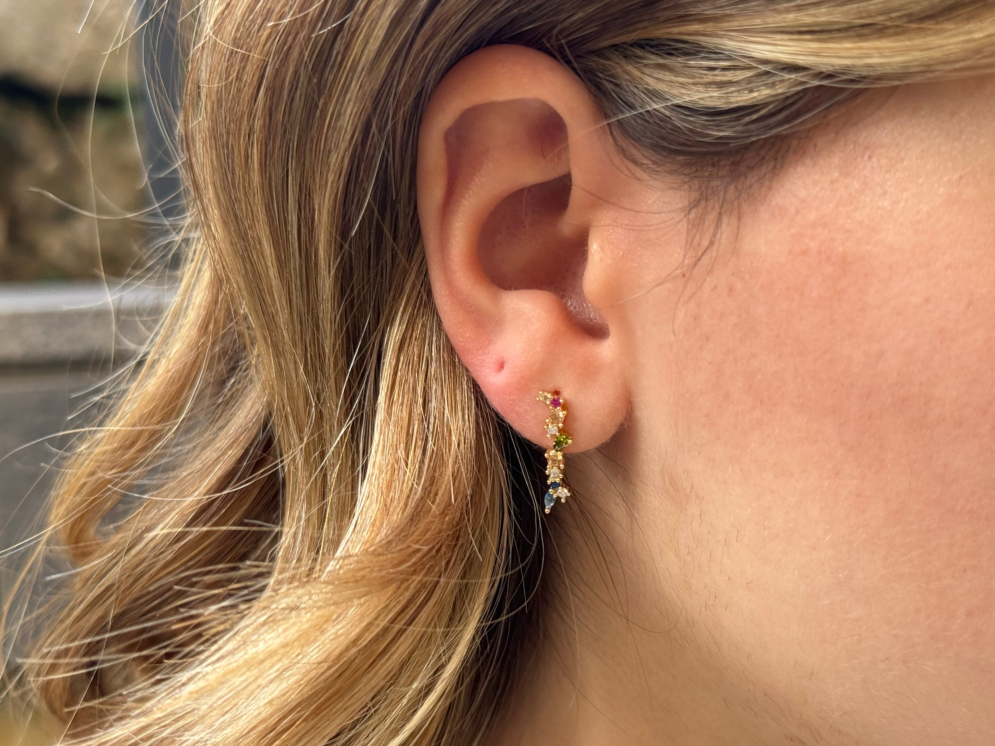 Multicolored Sweep Earrings