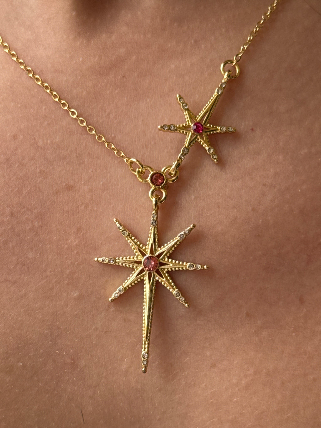 Red Starfall Necklace
