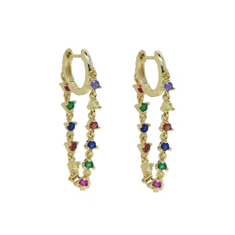 Rainbow Drop Earrings