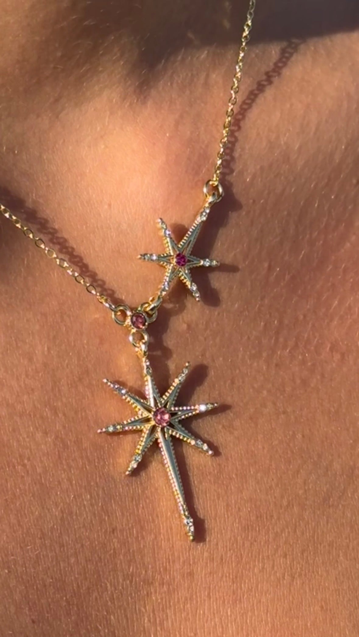 Duo Star Necklace