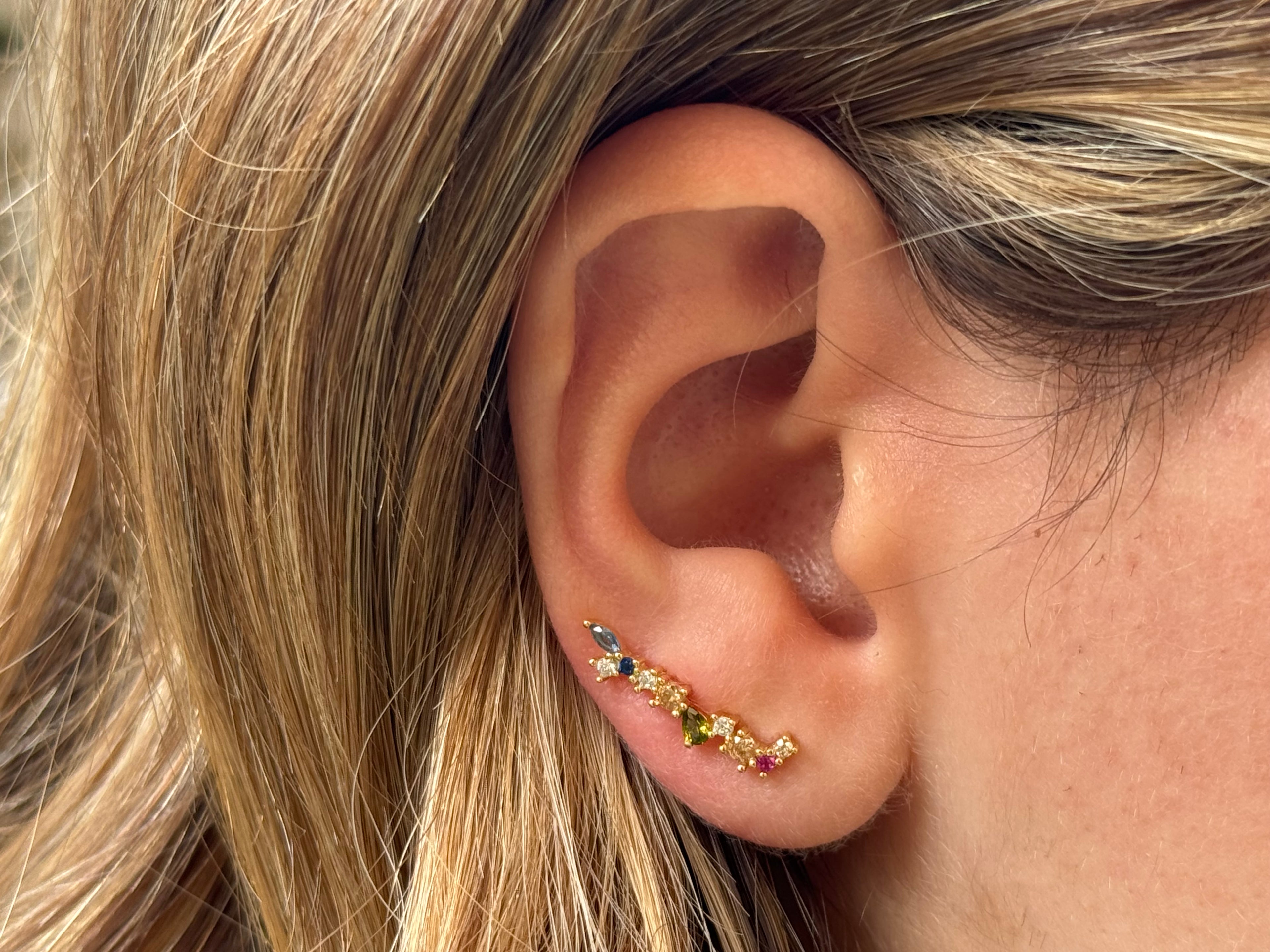 Multicolored Sweep Earrings