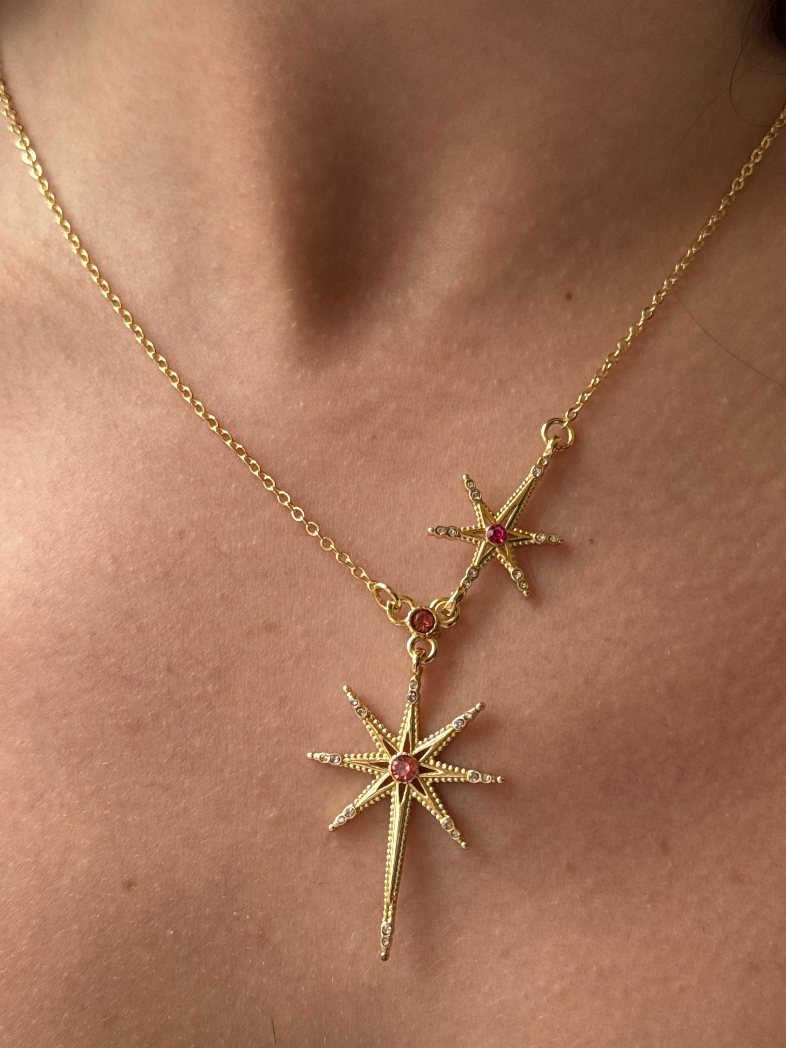 Red Starfall Necklace